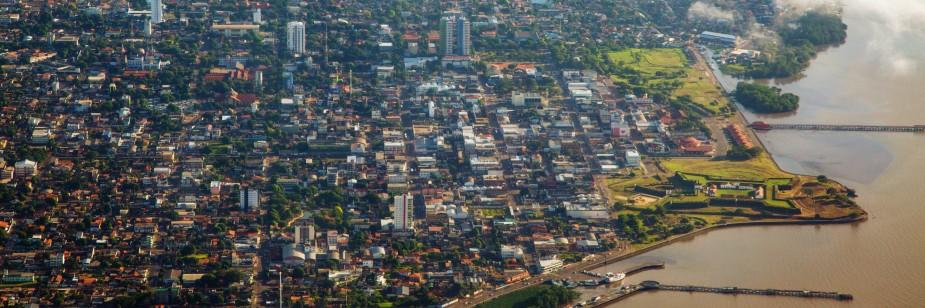 imagem aérea da região metropolitana de macapá