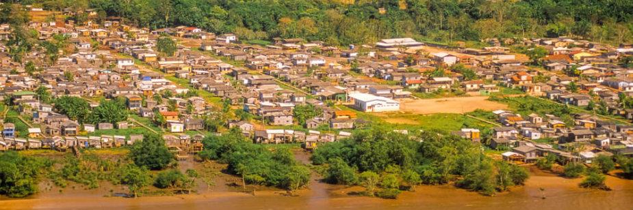 imagem aérea da cidade de macapá